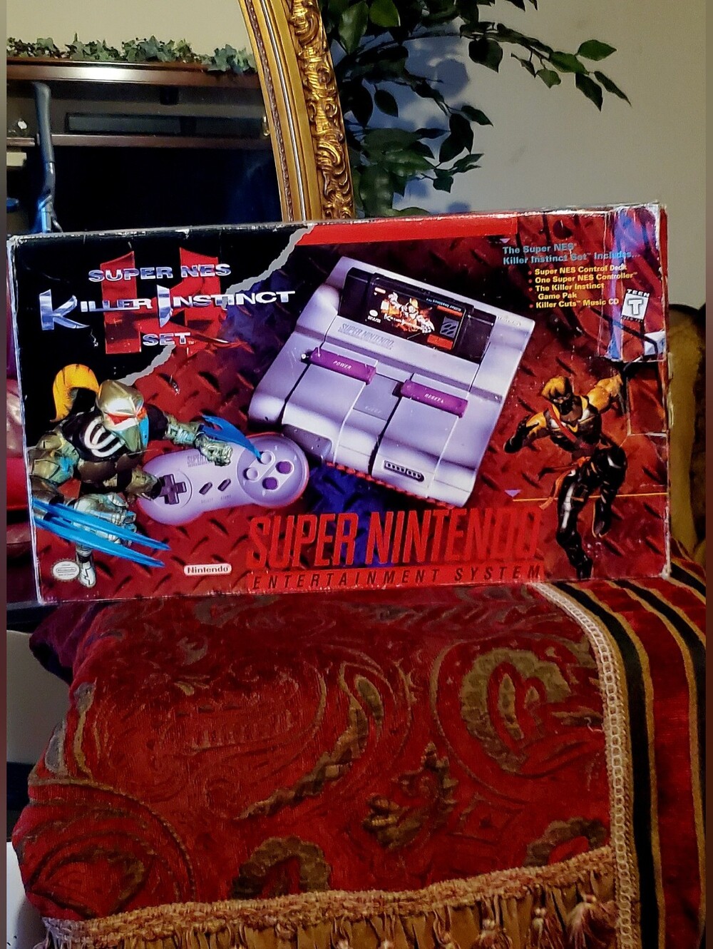 Go Back Into The 90s!LikeNEW Open Box Super Nintendo SNES Killer Instict EDITION